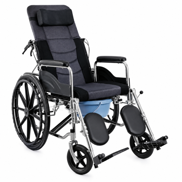 Fully Reclining Wheelchair with Commode – CCXA010 (NA)